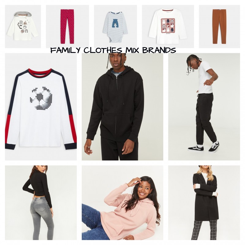 Clothing for men women and children - Family Pack