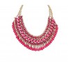 Ethnic Pink necklace with chain