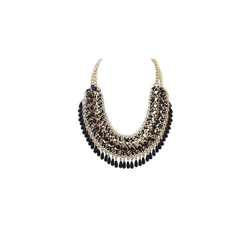 Ethnic Black necklace with chain