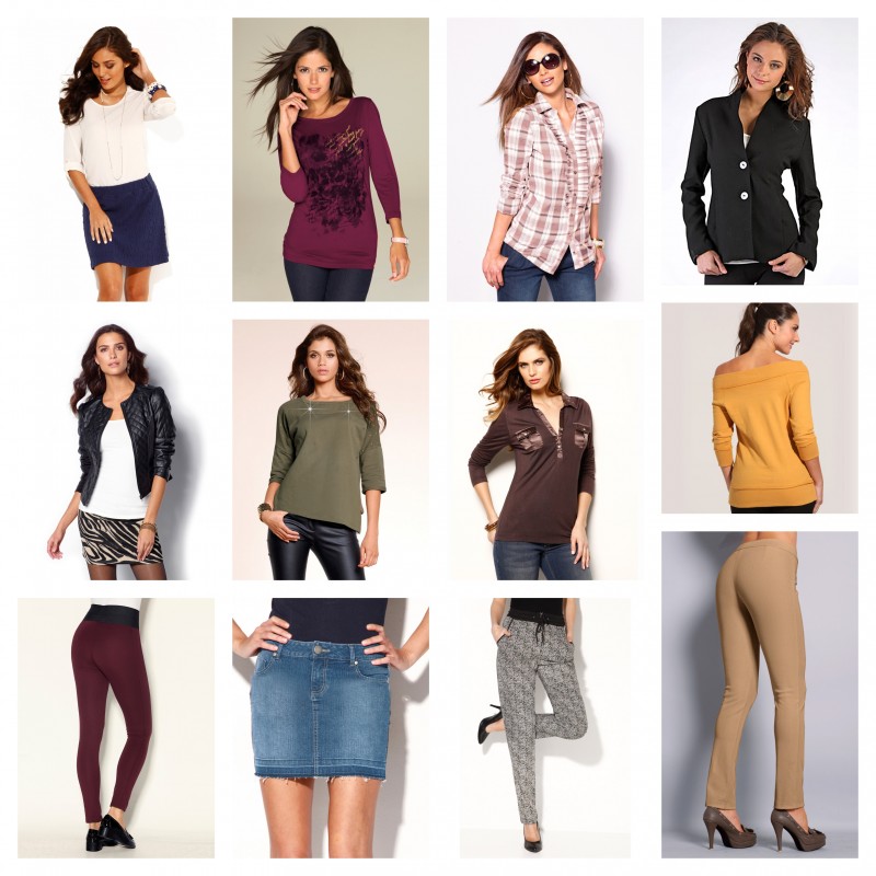 Lotto di abbigliamento femminile all'ingrosso per l'autunno e l'inverno
