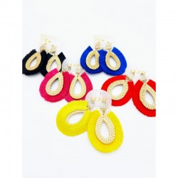 Colors fashion earrings with gift display