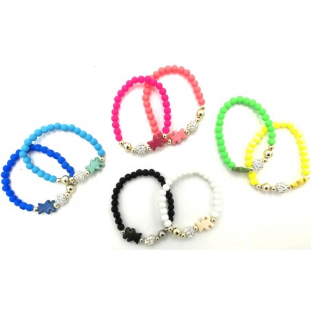 Teddy bracelets with glass...