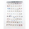 925 silver earrings assorted display