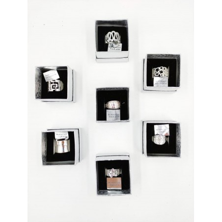 Anillos bañados en plata de...
