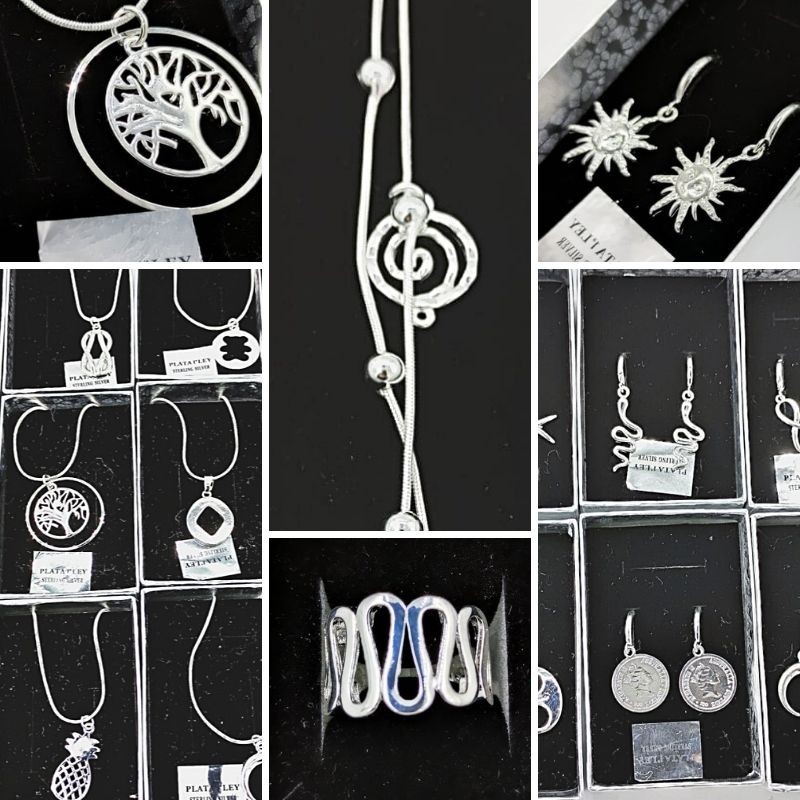 Jewelry bathed in 925 sterling silver mix