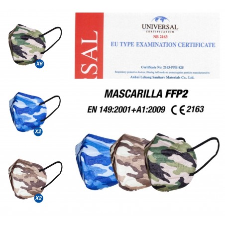 Mascarilla FFP2 Camuflaje