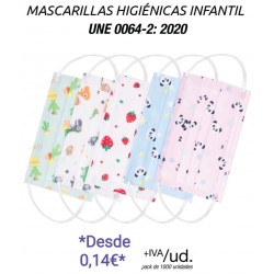 Mascarilla quirúrgica  INFANTIL