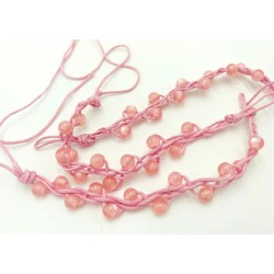 Rose Pearl thread bracelet