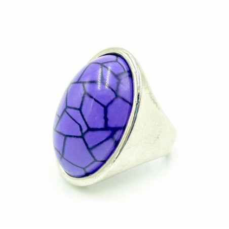 Rhodium ring Violet kra