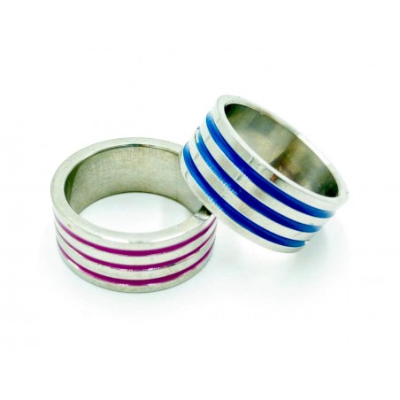 Lines Steel ring