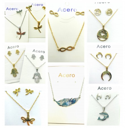 BISUTERIA  ACERO CONJUNTO...