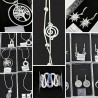 Necklaces Earrings Rings Bracelets silver plated 925 assorted lot