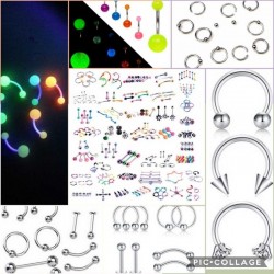 Piercings and dilatations Assorted lot