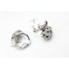 Steel and rhodium rings Assorted lot