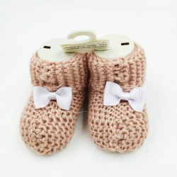 Baby wool booties