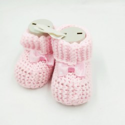 Baby wool booties