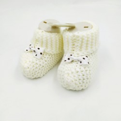 Baby wool booties