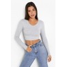 Basic Long-sleeved T-shirts and crop tops