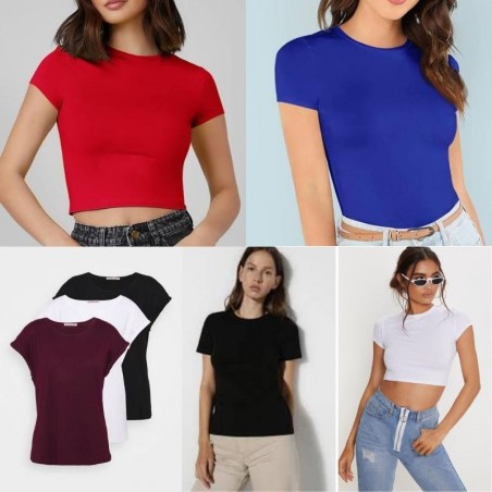 T-shirt basic a maniche...