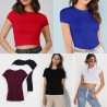 Basic short-sleeved t-shirts and crop tops
