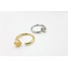 Steel and rhodium rings - Assorted lot