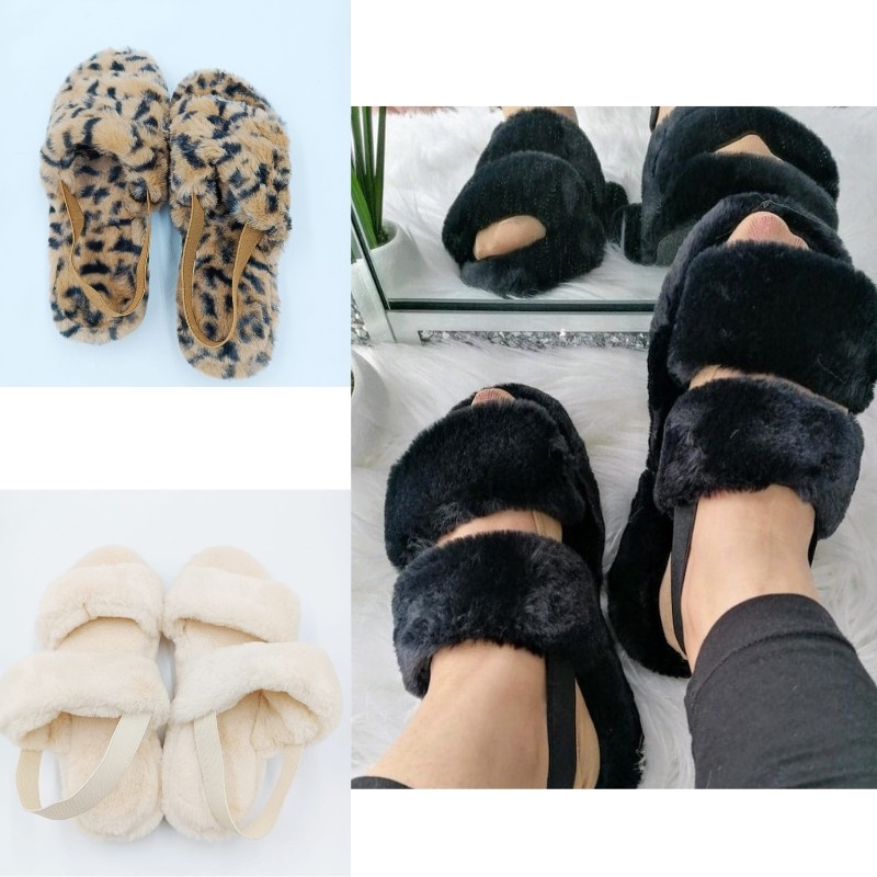 Women's Fluffy Flat Fashion Slippers Wholesale
