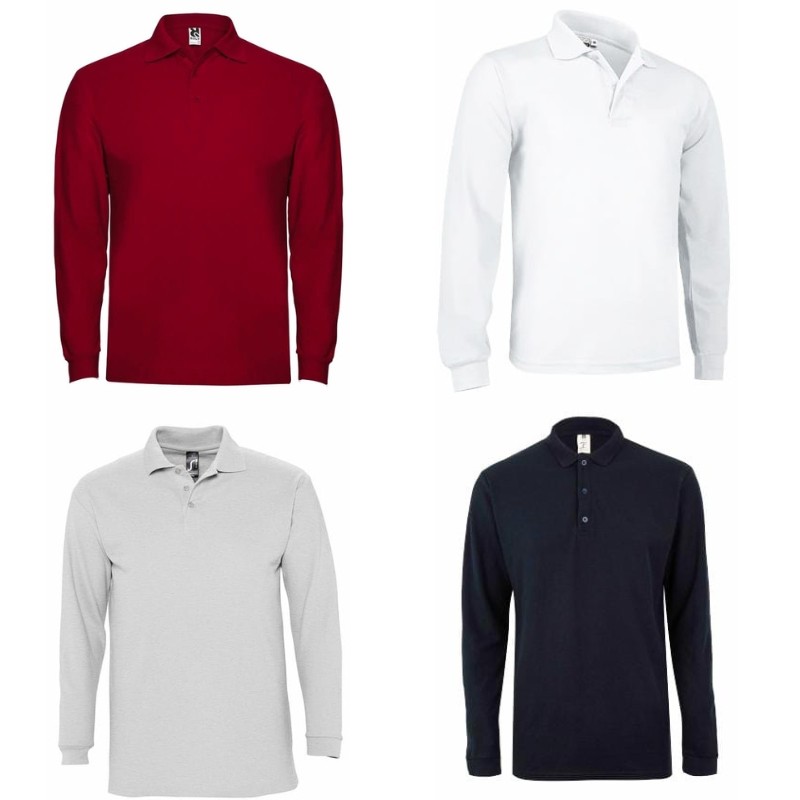 Wholesale Men's Long Sleeve Polos Assorted Lot | Variety of Styles and ...