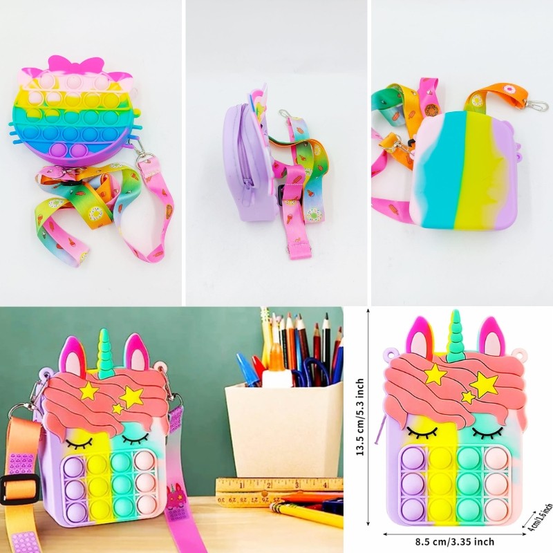 Wholesale Unicorn Pop it Bags - International Shipping Available!