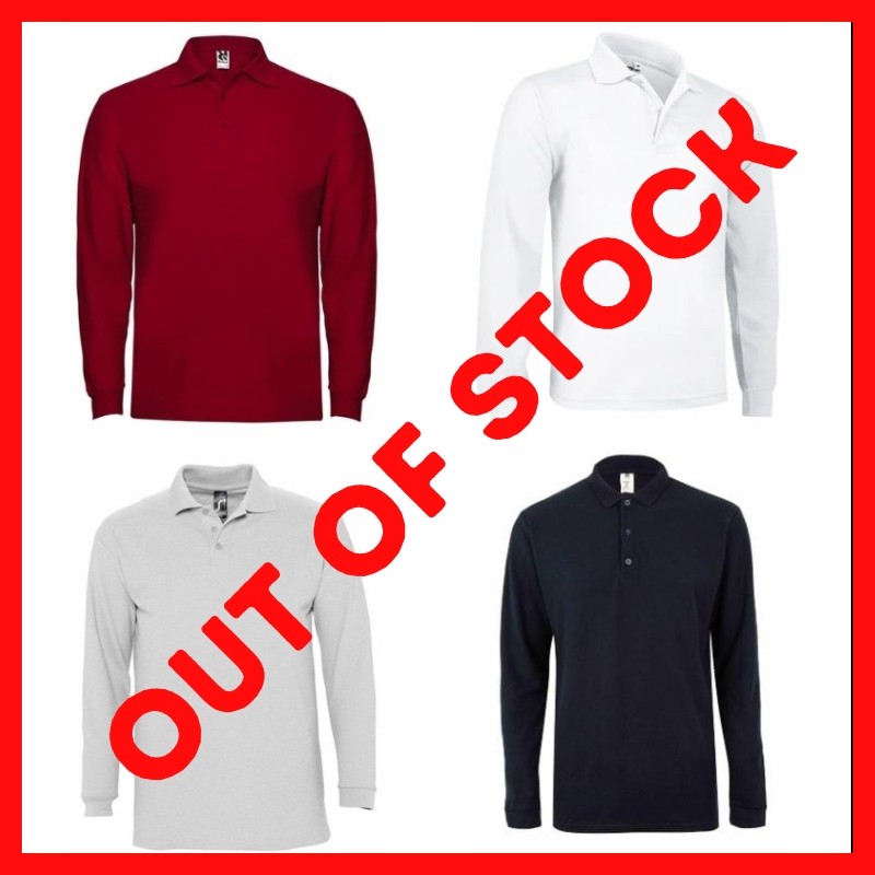 Wholesale Men's Long Sleeve Polos Assorted Lot