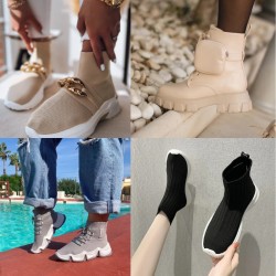 Women's High Sneakers -...
