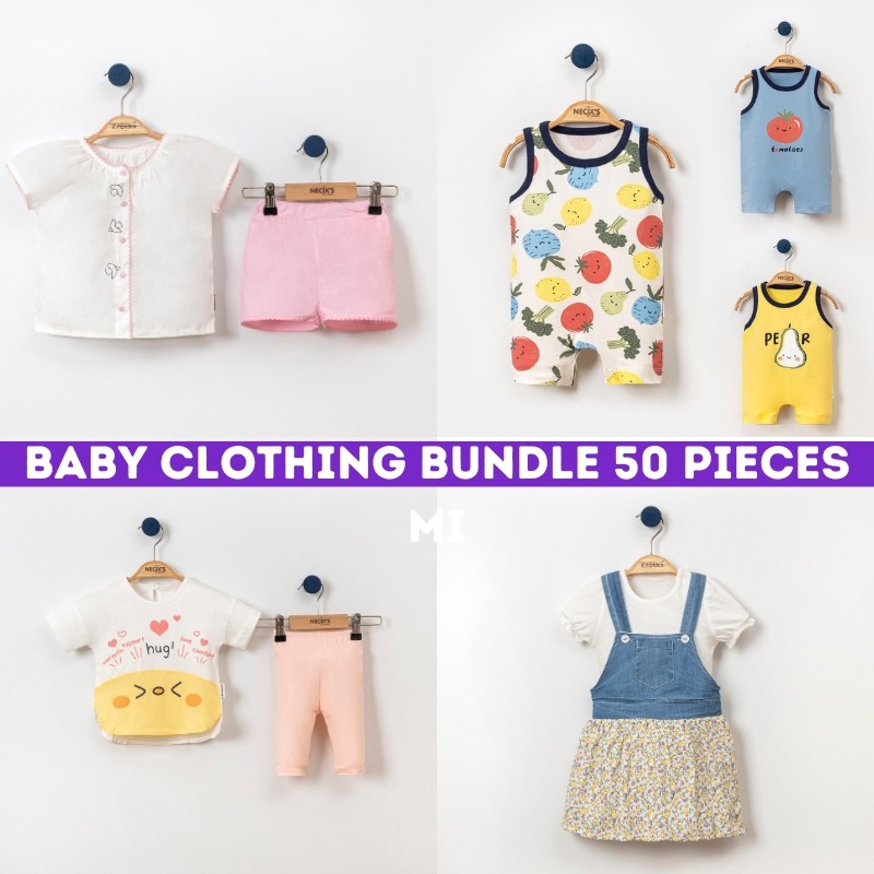 Wholesale Baby Clothing - Pack of 50 Pieces | Mixed Stock