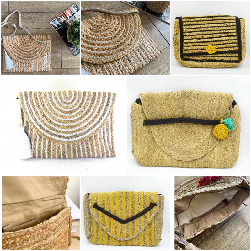 Vintage addiction jute tote bag sale