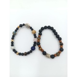 Lot of wholesale natural stone bracelets