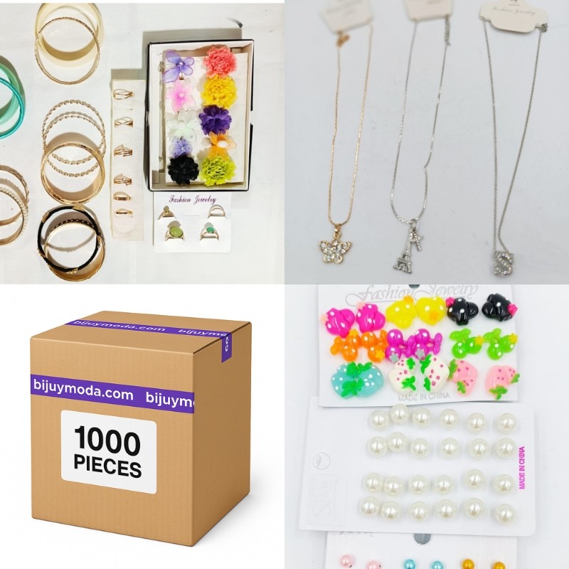 Wholesale Jewelry Lot – 1000 Assorted Grade A Pieces
