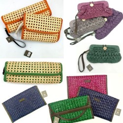 Wholesale Lot of Raffia & Woven Handbags – 60 Assorted Pieces