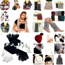 Lotto Accessori Invernali all’Ingrosso – Sciarpe, Guanti e Cappelli