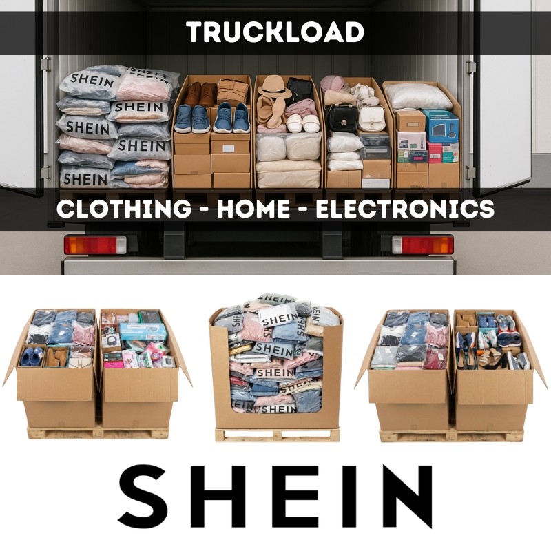 Camión de productos Shein al por mayor – Mix textil, calzado, hogar y electrónica