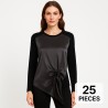 Lot of 25 Black Silk & Cashmere Sweaters – Assorted Sizes