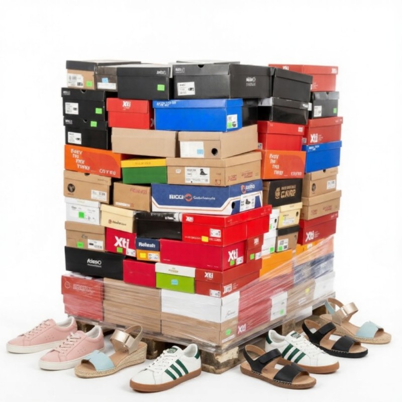 Pallet di Calzature Nuove Multimarca – Stock Retail per Rivendita