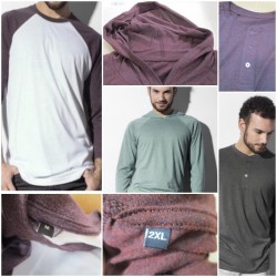 Caja Camisetas Básicas Hombre Manga Larga – 86 Piezas