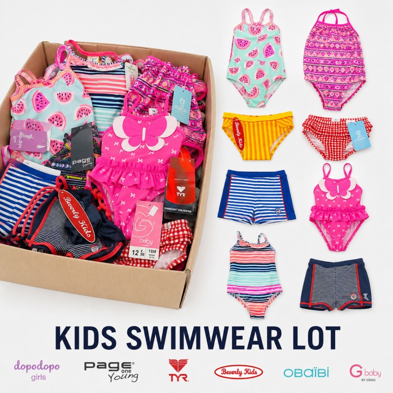 Lote de ropa infantil de marca al por mayor – Bañadores surtidos
