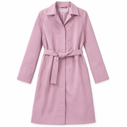 RINASCIMENTO — Pink belted coat. Representative image