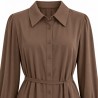 RINASCIMENTO — Brown collar and waist detail. Representative image