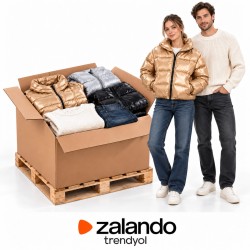 Lote ZALANDO-TRENDYOL de invierno, palet con modelos de mujer y hombre. Imagen representativa