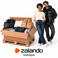 ZALANDO-TRENDYOL winter lot, pallet with female and male models. Representative image