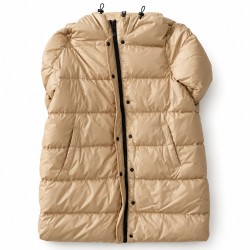 TRENDYOL — Chaqueta acolchada color champán. Imagen representativa