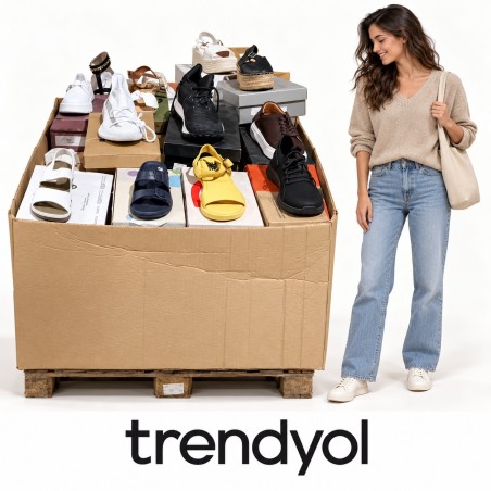 Calzado surtido TRENDYOL al por mayor: palet y modelo, composición representativa