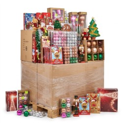 Palet de decoración de Navidad: más de 600 piezas