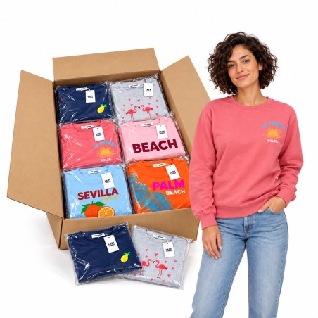 Portada representativa: Caja de 60 sudaderas de mujer LAZY SUNDAY surtidas