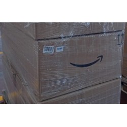 Foto real de ejemplo: caja de devoluciones de Amazon